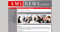 Desktop Screenshot of kmu-news.at