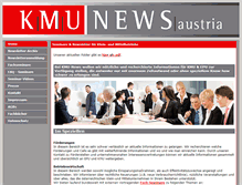 Tablet Screenshot of kmu-news.at